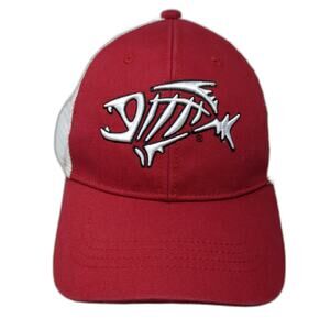 G.Loomis Snapback Mesh Back Trucker Hat Red One Size Colorblock Outdoor